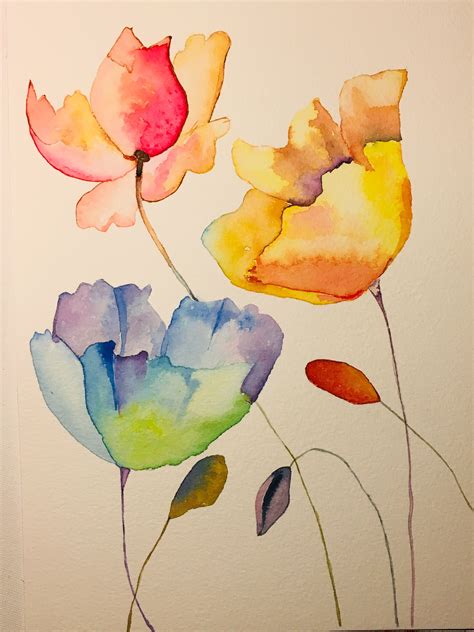 easy drawing watercolor